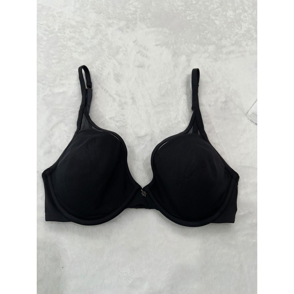 Thirdlove 24/7 Classic Contour Plunge Bra Black Size 32D Mesh Detail